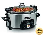 Crock-Pot SCCPCTS605-S Cook Travel Serve 6-Quart Programmable Slow Cooker