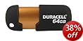 Duracell Capless 64GB USB Memory Drivek