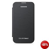 Samsung EFC-1J9FS �tui � rabat pour Samsung Galaxy Note 2 Gris