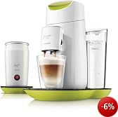 Philips HD7874/10 Senseo Twist & Milk inklusive Milchaufsch�umer, limone /  wei�