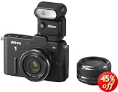 【Amazon.co.jp限定】Nikon デジタル一眼カメラ Nikon 1 (ニコンワン) V1 スピードライトセットA ブラック