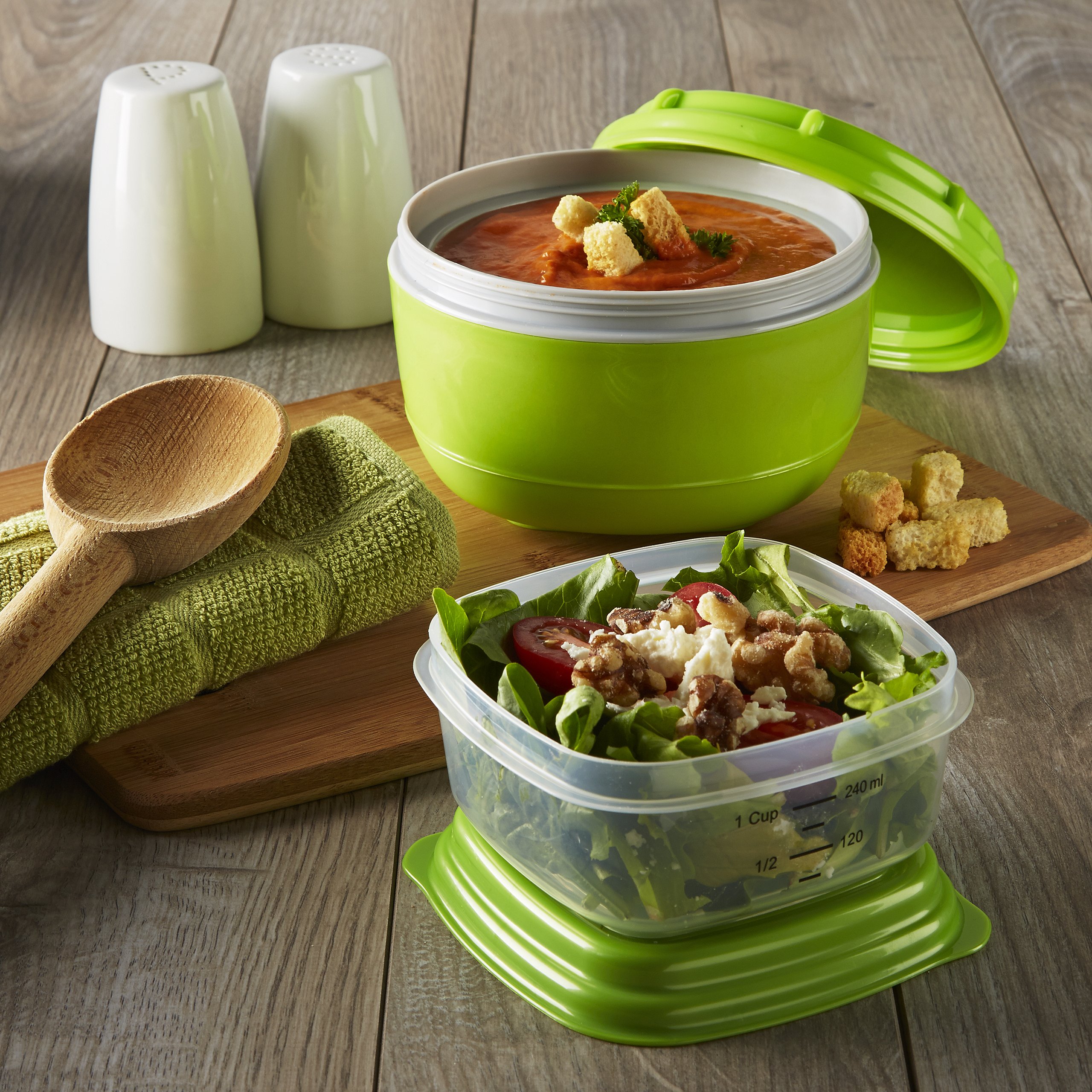 Fit & Fresh Fresh Selects Soup & Side Lunch Containers (Set of 2) eBay