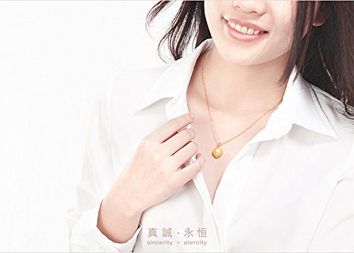 chowtaifook 周大福 光沙镂空生肖蛇黄金千足金吊坠 cr302 首饰 [首饰