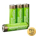 AmazonBasics AA High-Capacity Rechargeable Batteries