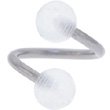 

Glacier Acrylic Spiral Twister Belly Ring