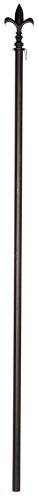 Black Fleur de Lis Estate Flag Pole