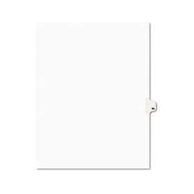 Avery-Style Legal Side Tab Divider, Title: 90, Letter, White, 25/Pack