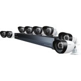 Samsung SDH-P5080 16 Channel 720p HDTV Hybrid CCTV Surveillance DVR Security System 1TB HDD 4 HD 4 600TVL Box Cameras