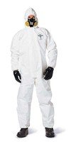 

Tychem Sl Coveralls Bound Seam Zip Frt Att Hood