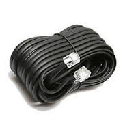 Permo 100 Feet Black Telephone Extension Cord Cable Line Wire