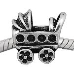 Pandora Style Baby Carriage Charm Bead