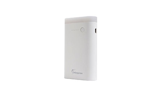 Swordfish Tech Ultra Bright LED Lantern 9000mAh External Battery Pack for Smartphones - Retail Packaging - White