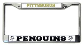 Pittsburgh Penguins NHL Chrome License Plate Frame
