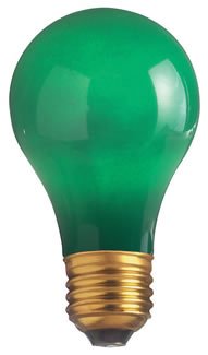 Bulbrite 106460 - 60A/CG - Ceramic Green 60 Watt A19 Light Bulb