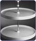 

Häfele 20inch Diameter Full Carousel 2 Shelf Lazy Susan in White