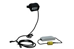 

12 Watt LED Machine Light - 90'L X 70'W Beam - Runs Off 110VAC(-Black-Spot-6000K)