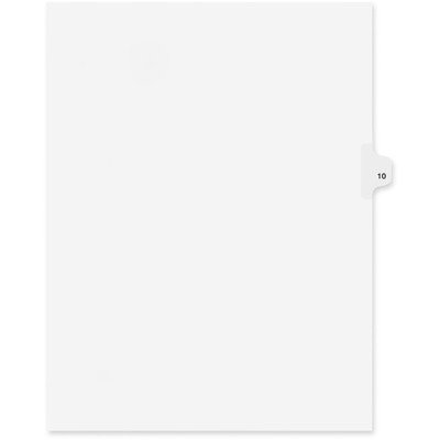 

KLF81120 - KLEER-FAX 80000 Series Legal Index Dividers