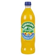 Robinson's Orange Fruit Drink, No Added Sugar, 1-Liter Plastic Bottle (Pack of 6)