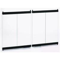Comfort Flame BDB36B Wood Burning Aluminum Bi-Fold Door, 36-Inch, Brushed Brass