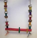 

Planet Pleasures BamBoozlers Swing Small 13in Natural Bird Toy