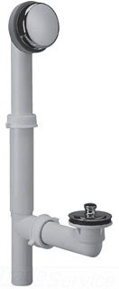 

Watco 590-PP-ABS-WH Innovator Push Pull White ABS Complete Bath Waste Assembly