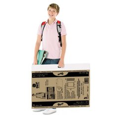 

Foldable Carry All Presentation Board, Opens to 48" x 36", Brown, 3/CT