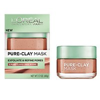 L'Oreal Paris Pure-Clay Mask, Exfoliate & Refine Pores, 2 oz