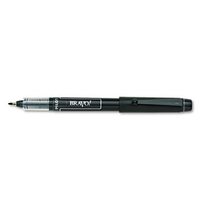 Bravo! Porous Point Stick Water-Based Marker Pen, Black Ink, Bold