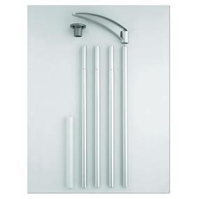 7-foot steel pole for staking or hanging a bird feeder or bird house