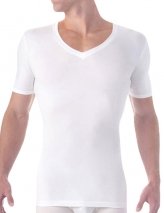 Tommy John Men's Cool Cotton Deep V-Neck Undershirt