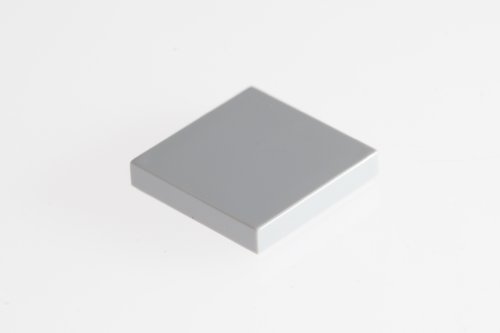200x Lego Medium Stone Grey (Light Grey) 2x2 Flat Tiles Super Pack