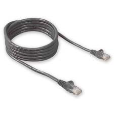 

Belkin FastCAT 5e Snagless Patch Cable, RJ45 Connectors, 7 ft., Gray