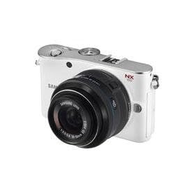 Samsung NX100 AF DSLR 14.6MP Digital Camera (White), APS-C Size CMOS, with 20-50mm Zoom Lens