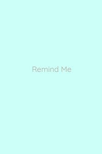 Remind Me Planner