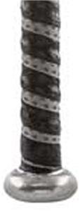 Black/Grey Dual Colored Bat Grip for All Baseball and Softball Bats