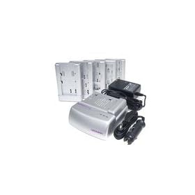 Lenmar BCLC1X 3.6V-7.4V LI-ION Charger for Camcorder and Camera Batteries,Fully Charges a 750mAh Battery in About 2 Hours,Includes 12VDC Car Cord and 110V AC Adapter
