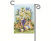 BreezeArt Easter Bunnies Garden Flag #32041