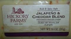 Hickory Farms Jalapeno & Cheddar Blend Cheese 10 Ounces (Pack of 3)