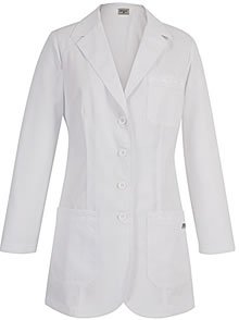 Grey's Anatomy 4425 Junior 3pkt Fitted Front White Lab Coat w/ Heartline
