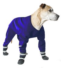 

Muttluks DJ12N 4-Legged Dog Jog Rain Suit - Size 12, Navy