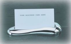

Bey Berk Curved Silver Card Holder