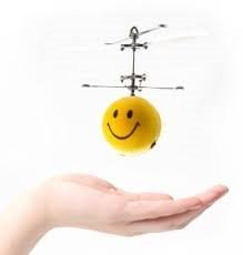 Smiley Face Remote Control Mini Flyer (NEWEST VERSION - Featuring USB charging)