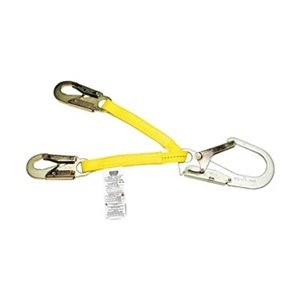 Miller Titan 27-Inch Web Positioning Assembly - 2 Snap Hooks & 1 Rebar Hook, Yellow Safety Gear