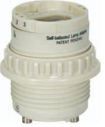 

Satco Smooth Phenolic GU24 - 4-Pin CFL Socket with Ring - 801857