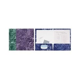 Oxford 51643 - Marble Laminated Portfolio, High Gloss, Laminated Paper, Navy