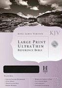 KJV Large Print Ultrathin Reference Bible, Black Bonded Leather