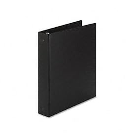 Economy Round Ring Reference Binder, 1-1/2 Capacity, Black