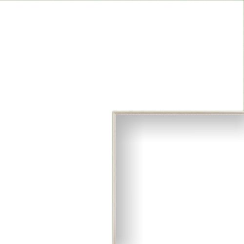 Craig Frames B461 20x24-Inch Mat, Single Opening for 16x20-Inch Image, Crisp White with Cream Core