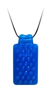 Textured Chew Chewable Necklace (Blue)