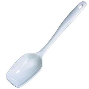 

Serving Spoon - White Solid scoop. 25cm handle.